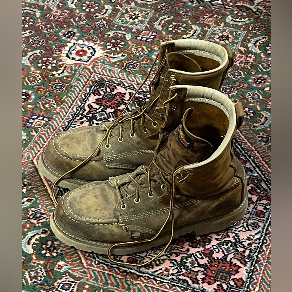 Men's Rugged Tan Leather Boots